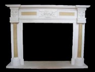 Marble Scuplture Fireplace Mantels-5525
