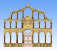 Мраморная церковная стена-6614