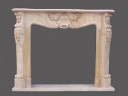 Мраморные скульптурные каминные полки-5611T