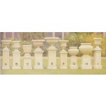 Мраморные цветочные горшки-1016