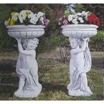 Мраморные цветочные горшки-1017